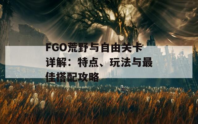 FGO荒野与自由关卡详解：特点、玩法与最佳搭配攻略