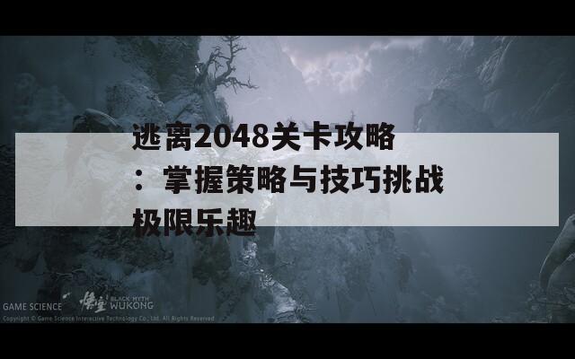 逃离2048关卡攻略：掌握策略与技巧挑战极限乐趣