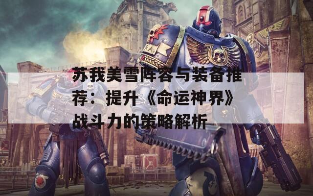 苏我美雪阵容与装备推荐：提升《命运神界》战斗力的策略解析