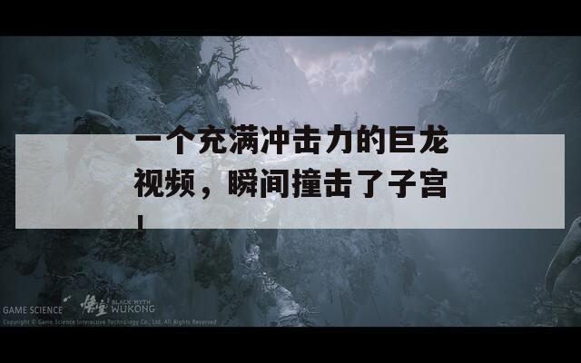 一个充满冲击力的巨龙视频，瞬间撞击了子宫！