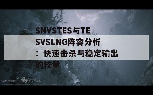 SNVSTES与TESVSLNG阵容分析：快速击杀与稳定输出的较量