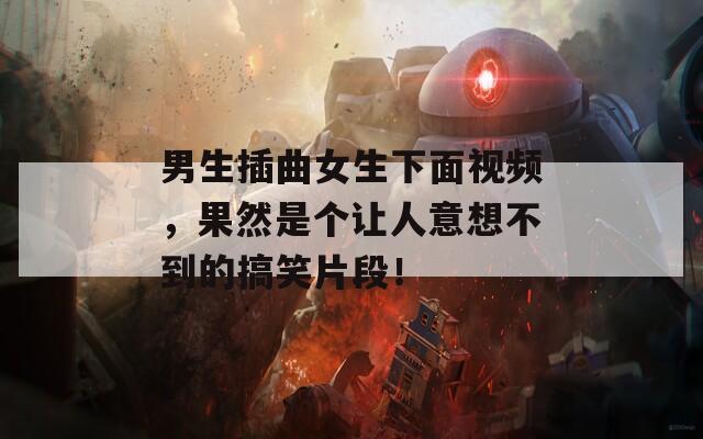 男生插曲女生下面视频，果然是个让人意想不到的搞笑片段！