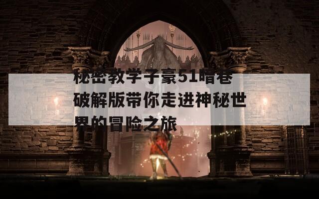 秘密教学子豪51暗巷破解版带你走进神秘世界的冒险之旅
