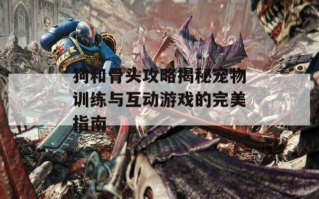 狗和骨头攻略揭秘宠物训练与互动游戏的完美指南