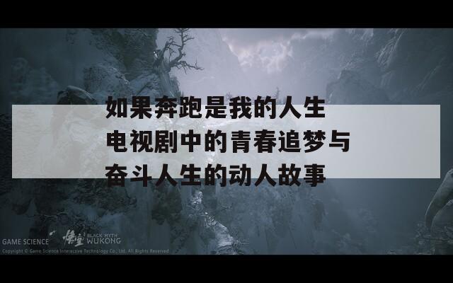 如果奔跑是我的人生 电视剧中的青春追梦与奋斗人生的动人故事