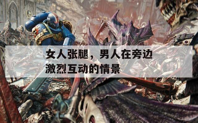 女人张腿，男人在旁边激烈互动的情景