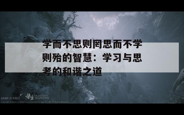 学而不思则罔思而不学则殆的智慧：学习与思考的和谐之道