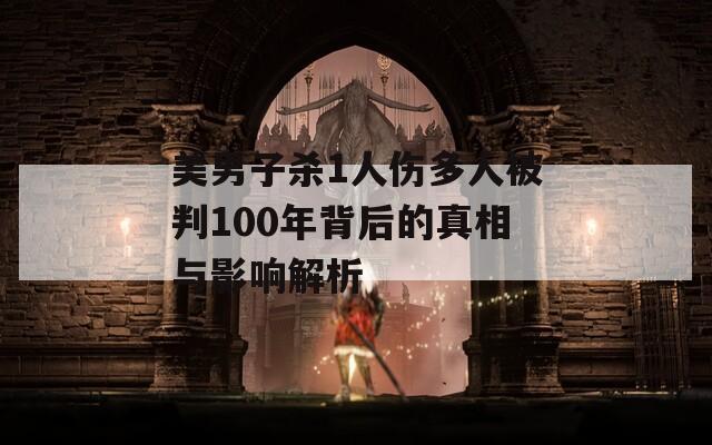 美男子杀1人伤多人被判100年背后的真相与影响解析