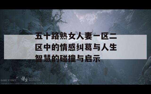五十路熟女人妻一区二区中的情感纠葛与人生智慧的碰撞与启示