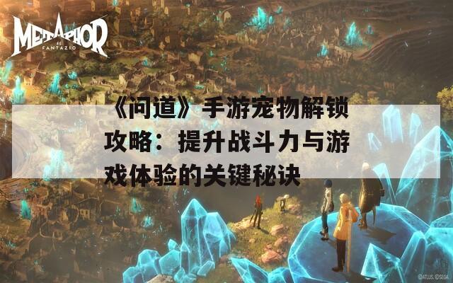 《问道》手游宠物解锁攻略：提升战斗力与游戏体验的关键秘诀