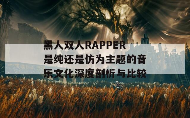 黑人双人RAPPER是纯还是仿为主题的音乐文化深度剖析与比较