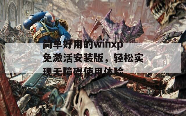 简单好用的winxp免激活安装版，轻松实现无障碍使用体验