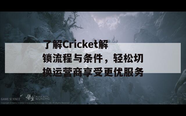 了解Cricket解锁流程与条件，轻松切换运营商享受更优服务