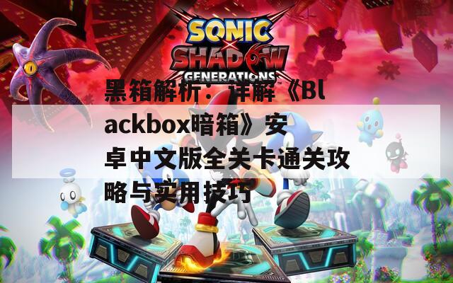 黑箱解析：详解《Blackbox暗箱》安卓中文版全关卡通关攻略与实用技巧