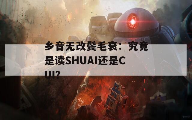 乡音无改鬓毛衰：究竟是读SHUAI还是CUI？