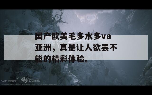 国产欧美毛多水多va亚洲，真是让人欲罢不能的精彩体验。