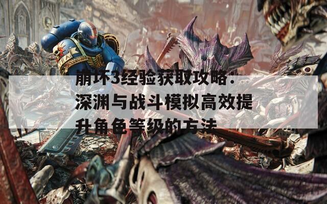 崩坏3经验获取攻略：深渊与战斗模拟高效提升角色等级的方法