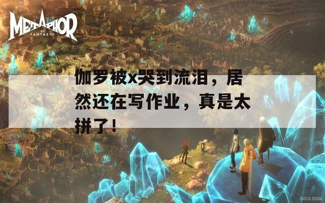 伽罗被x哭到流泪，居然还在写作业，真是太拼了！