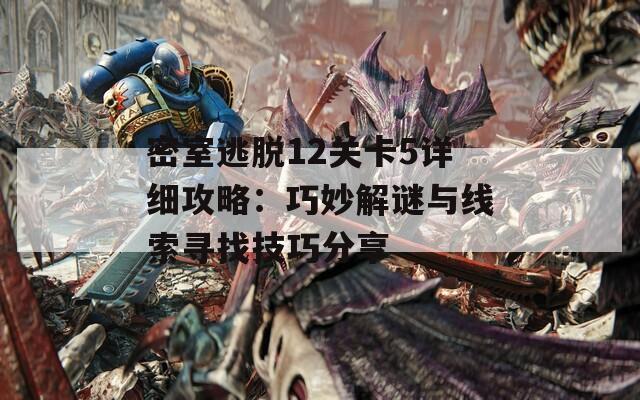 密室逃脱12关卡5详细攻略：巧妙解谜与线索寻找技巧分享