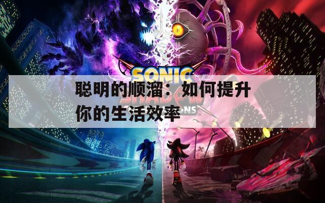 聪明的顺溜：如何提升你的生活效率