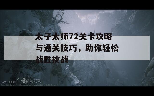 太子太师72关卡攻略与通关技巧，助你轻松战胜挑战