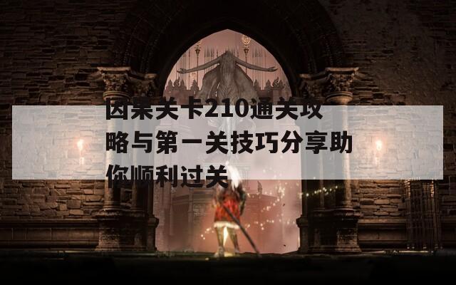 因果关卡210通关攻略与第一关技巧分享助你顺利过关