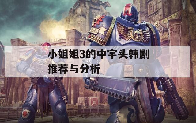 小姐姐3的中字头韩剧推荐与分析