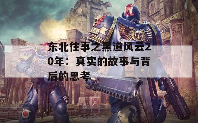 东北往事之黑道风云20年：真实的故事与背后的思考