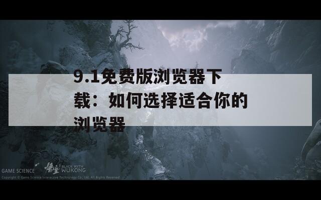 9.1免费版浏览器下载：如何选择适合你的浏览器