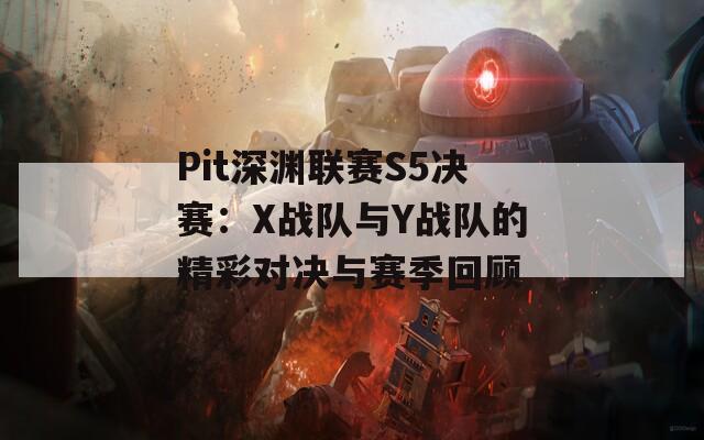 Pit深渊联赛S5决赛：X战队与Y战队的精彩对决与赛季回顾