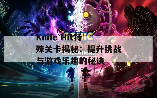 Knife Hit特殊关卡揭秘：提升挑战与游戏乐趣的秘诀