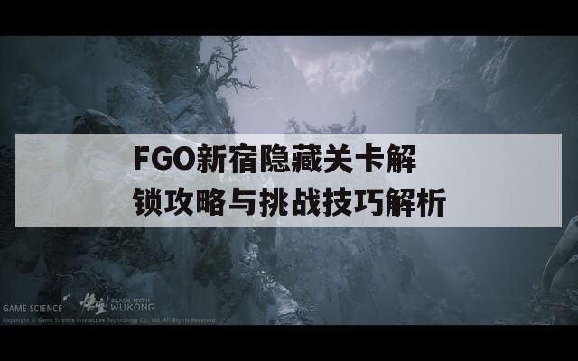 FGO新宿隐藏关卡解锁攻略与挑战技巧解析