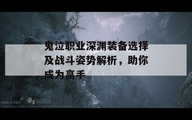 鬼泣职业深渊装备选择及战斗姿势解析，助你成为高手