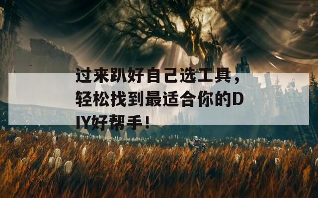 过来趴好自己选工具，轻松找到最适合你的DIY好帮手！