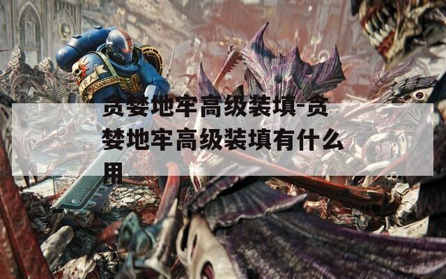 贪婪地牢高级装填-贪婪地牢高级装填有什么用
