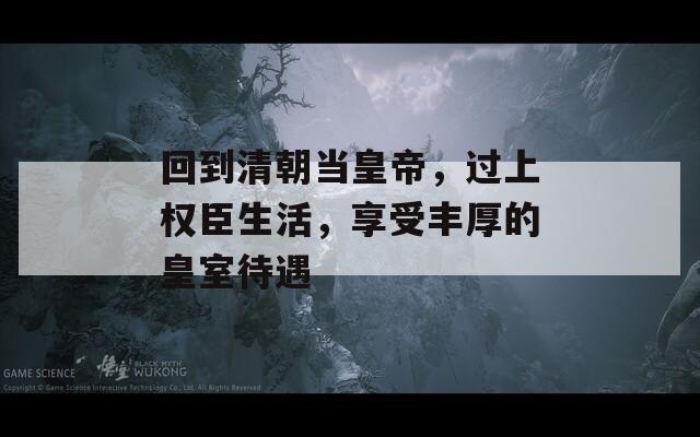 回到清朝当皇帝，过上权臣生活，享受丰厚的皇室待遇