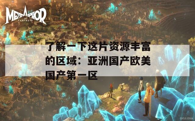 了解一下这片资源丰富的区域：亚洲国产欧美国产第一区