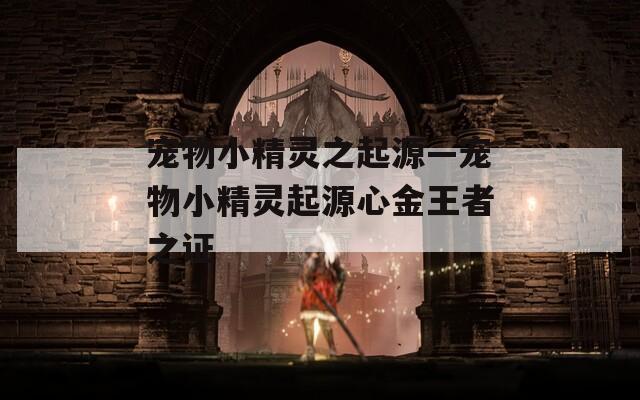 宠物小精灵之起源—宠物小精灵起源心金王者之证