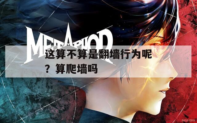 这算不算是翻墙行为呢？算爬墙吗