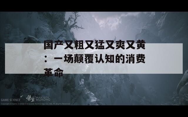 国产又粗又猛又爽又黄：一场颠覆认知的消费革命