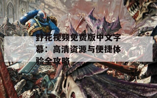 野花视频免费版中文字幕：高清资源与便捷体验全攻略