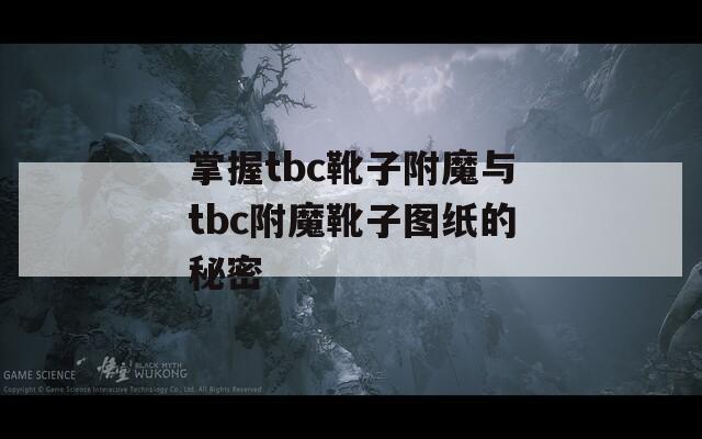 掌握tbc靴子附魔与tbc附魔靴子图纸的秘密