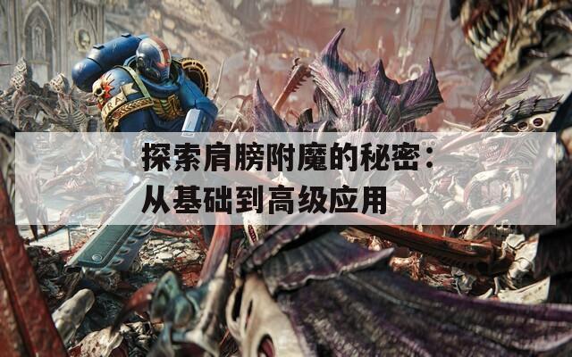 探索肩膀附魔的秘密：从基础到高级应用