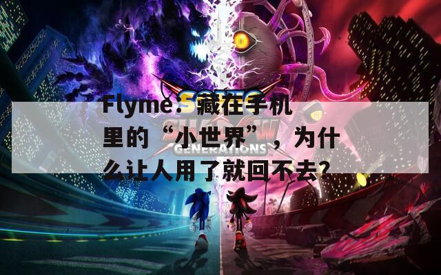 Flyme：藏在手机里的“小世界”，为什么让人用了就回不去？