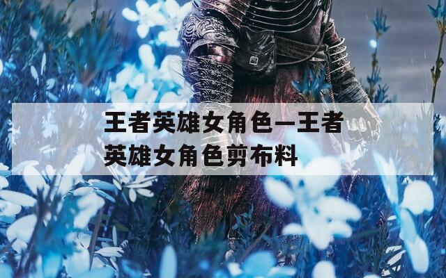 王者英雄女角色—王者英雄女角色剪布料