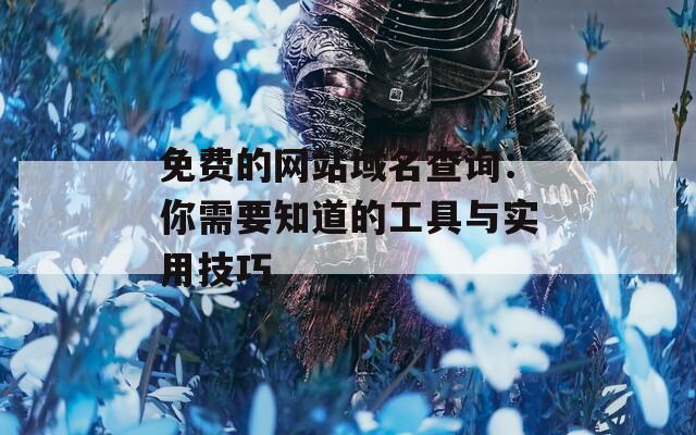 免费的网站域名查询：你需要知道的工具与实用技巧