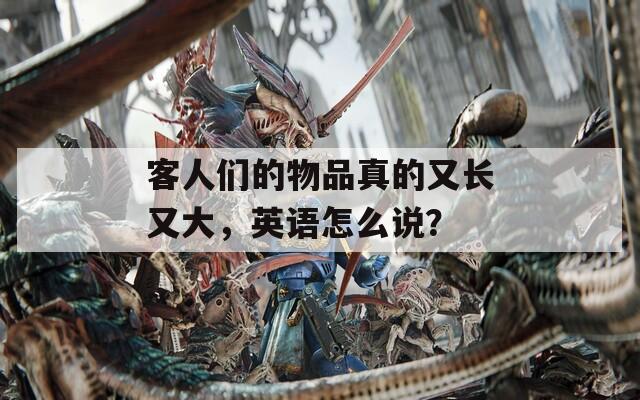 客人们的物品真的又长又大，英语怎么说？