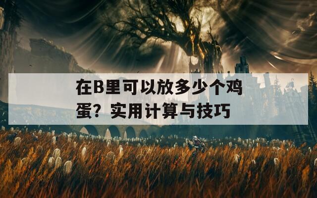 在B里可以放多少个鸡蛋？实用计算与技巧